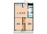 日の出マンション 2LDKの間取り