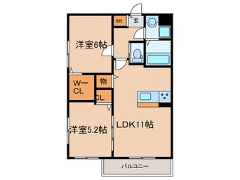 間取図 仮）ﾜｺｰﾚｳﾞｨｰﾀ塚口本町1丁目