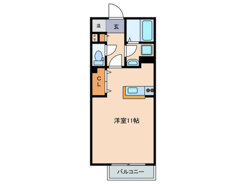 間取図 エバ－グリ－ンコ－ト山中Ｂ棟