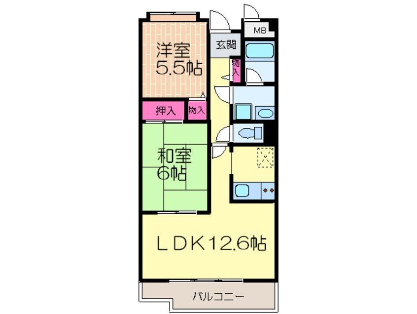 間取図 アクアウェルE