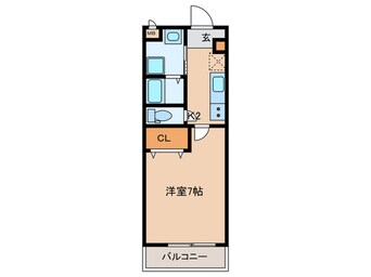 間取図 プルメリア阪大前