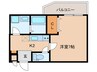 プルメリア阪大前 1Kの間取り
