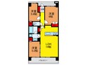 パークホームズLaLa門真（111）の間取図