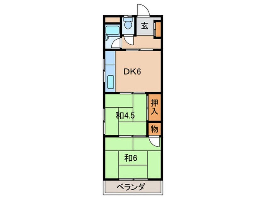 間取図 コ－ポつじむら