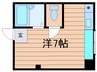 パールハイム深江橋 1Rの間取り