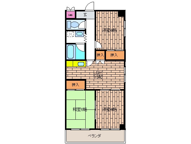 間取り図 サン・ウエスト