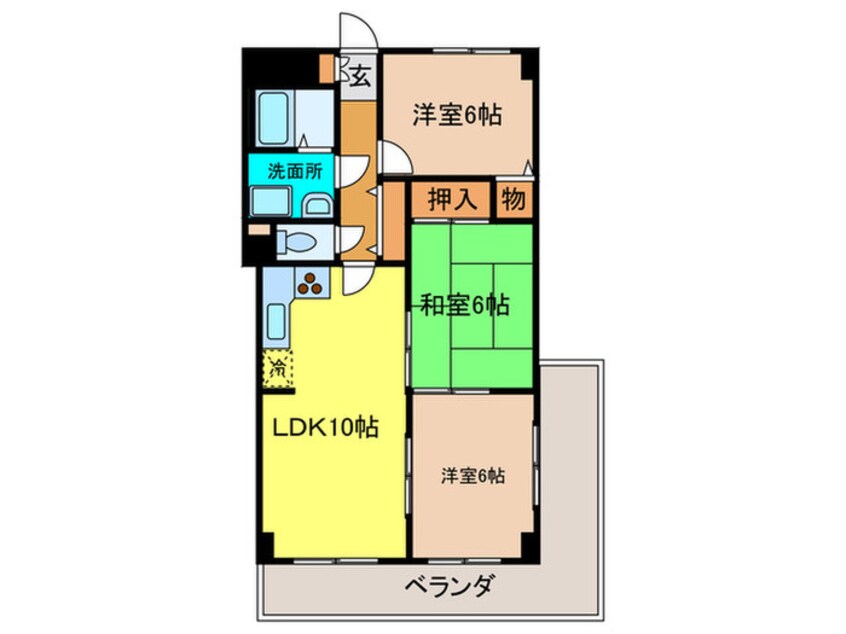 間取図 インペリアル花屋敷