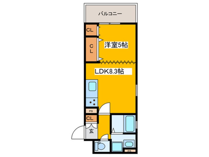 間取図 ラモーナ高見の里