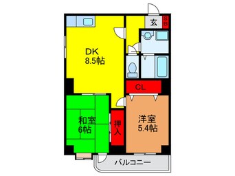 間取図 ヴェルドミ－ル