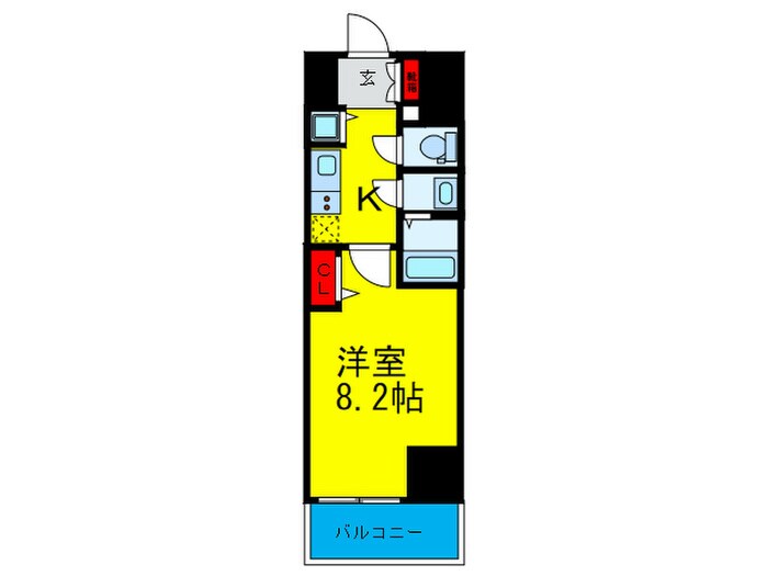 間取り図 プライムアーバン御堂筋本町