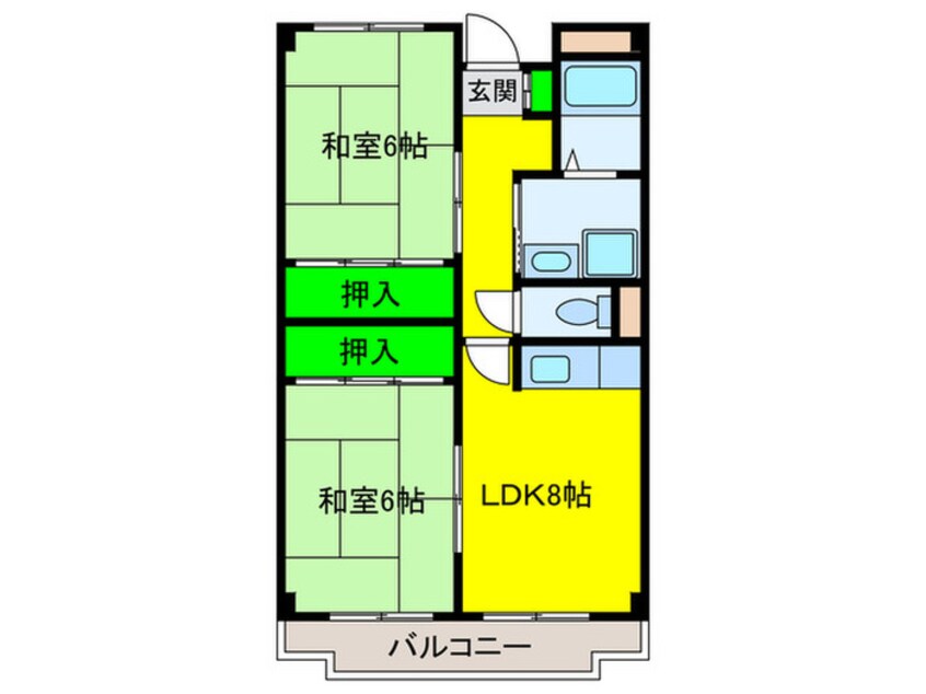 間取図 ロイヤルシティー　岸和田