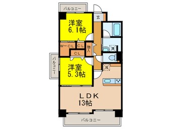 間取図 ラフィーネ庄所