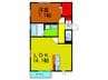 Acero 1LDKの間取り
