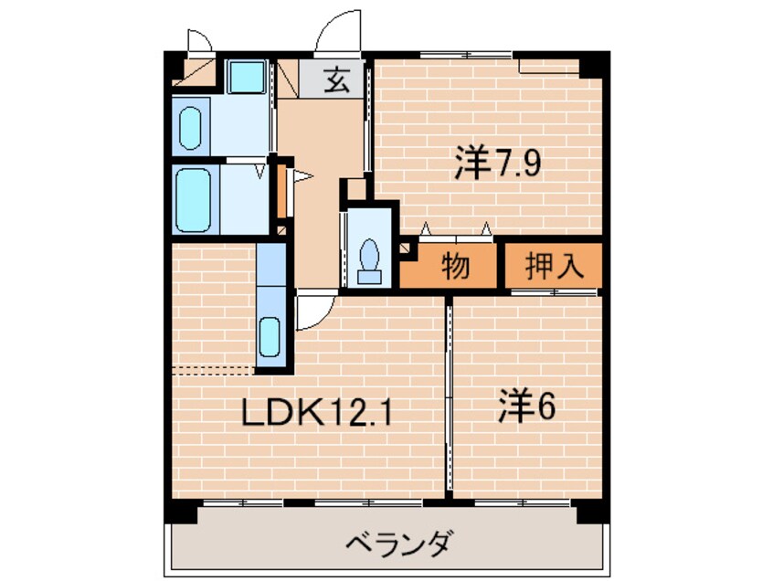 間取図 レジデンス口酒井