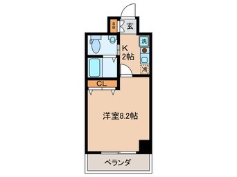 間取図 CASSIA天王寺東