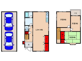 間取図 箕面市桜1丁目戸建