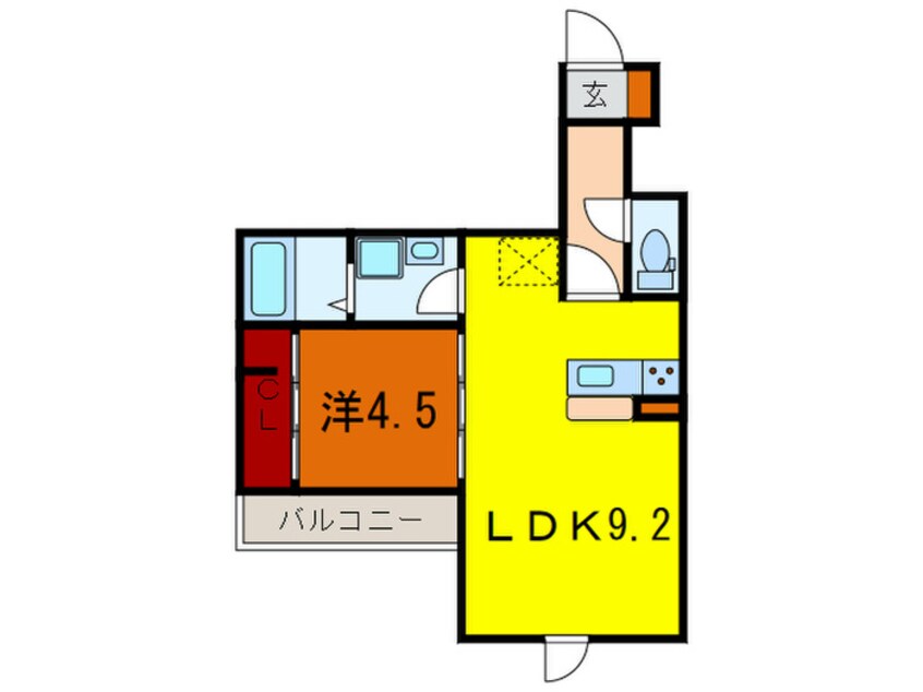 間取図 セジュール下山手通