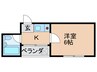 ファミリ－ハイツ 1Kの間取り