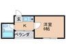 ファミリ－ハイツ 1Kの間取り
