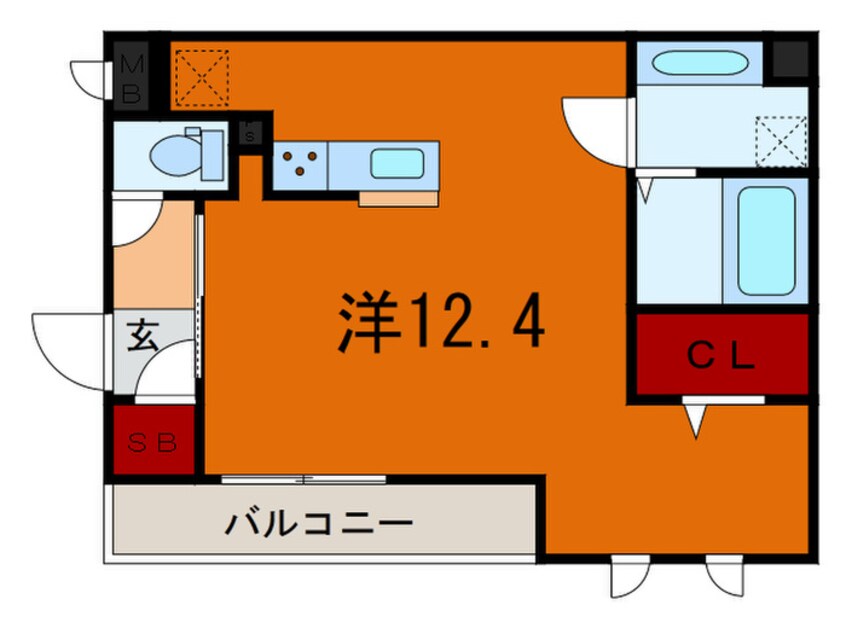 間取図 AQUILA上筒井