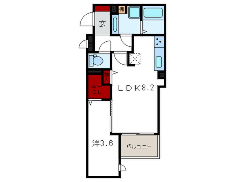 間取図 AQUILA上筒井