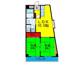 間取図 オ－クハイツ