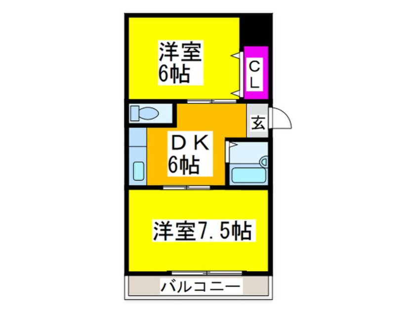 間取図 コ－ヨ－ハイツ