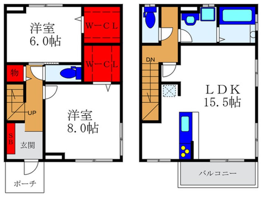 間取図 プラハロ－ゼ