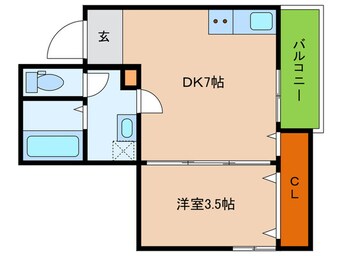 間取図 ルミエール西代B棟