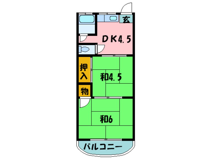 間取図 白石マンション