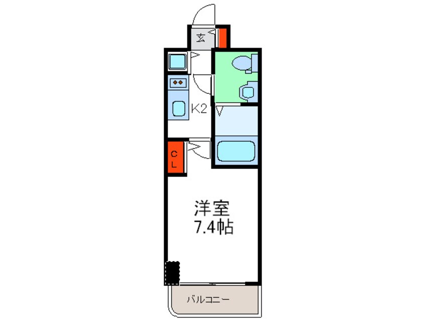 間取図 Ｓ－ＲＥＳＩＤＥＮＣＥ北浜