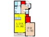 ドミール稲葉 1LDKの間取り