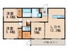 プレシャス小松 3LDKの間取り