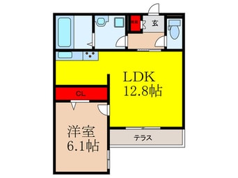 間取図 Droom阪急茨木市