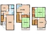 私部南1丁目一戸建貸家 3DK+Sの間取り