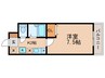 アムフルース2（ツバイ） 1Kの間取り