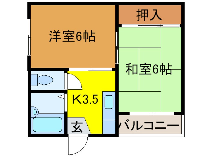 間取図 シティハイム浅香