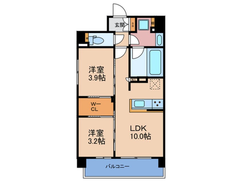間取図 ソルレヴェンテ新梅田
