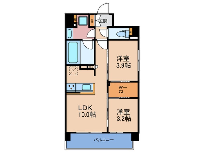 間取図 ソルレヴェンテ新梅田
