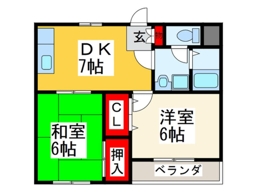 間取図 第２エイサイハイム