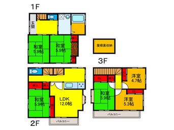 間取図 星田8丁目戸建