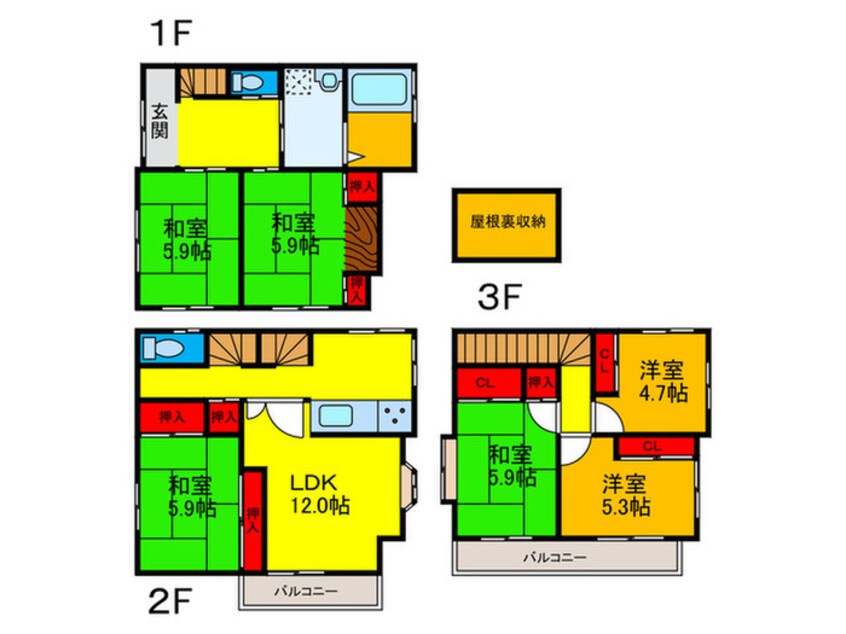 間取図 星田8丁目戸建