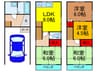 寝屋川市高倉 4LDKの間取り