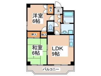 間取図 八幡屋港友マンション