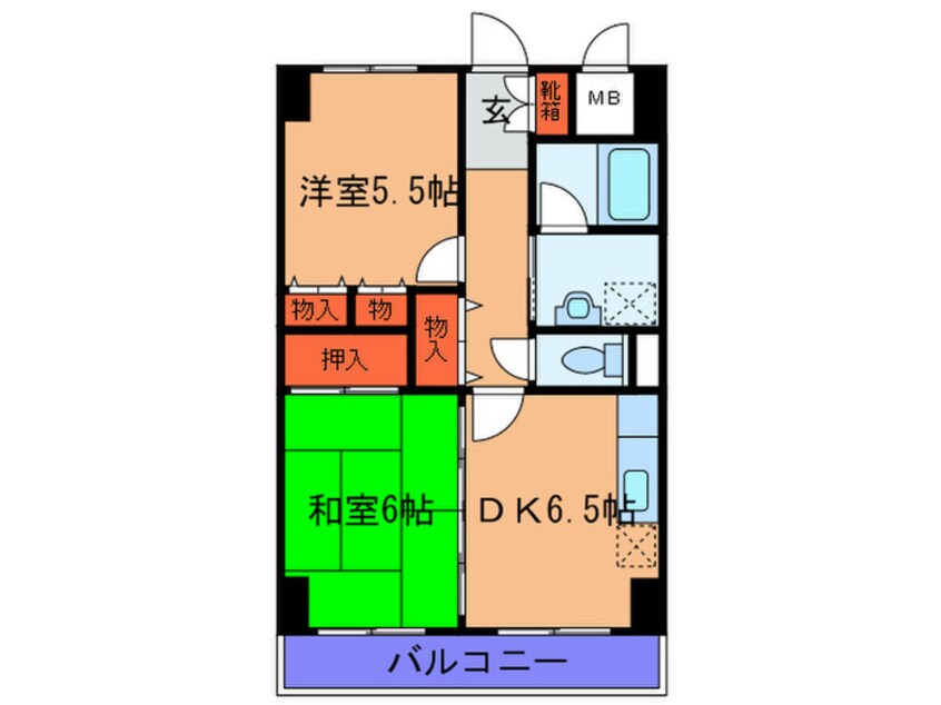 間取図 ブランカ福西