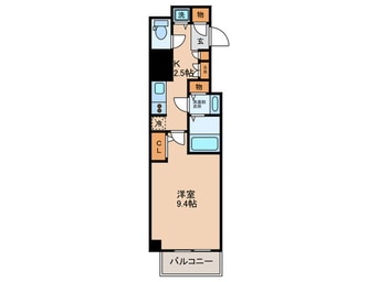 間取図 エスライズ北堀江(1103)