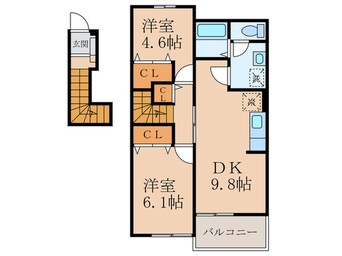 間取図 ディーア・クミルＢ