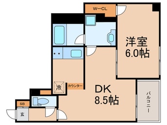 間取図 ｴｽﾃﾑﾌﾟﾗｻﾞ梅田・中崎町Ⅱ(504)