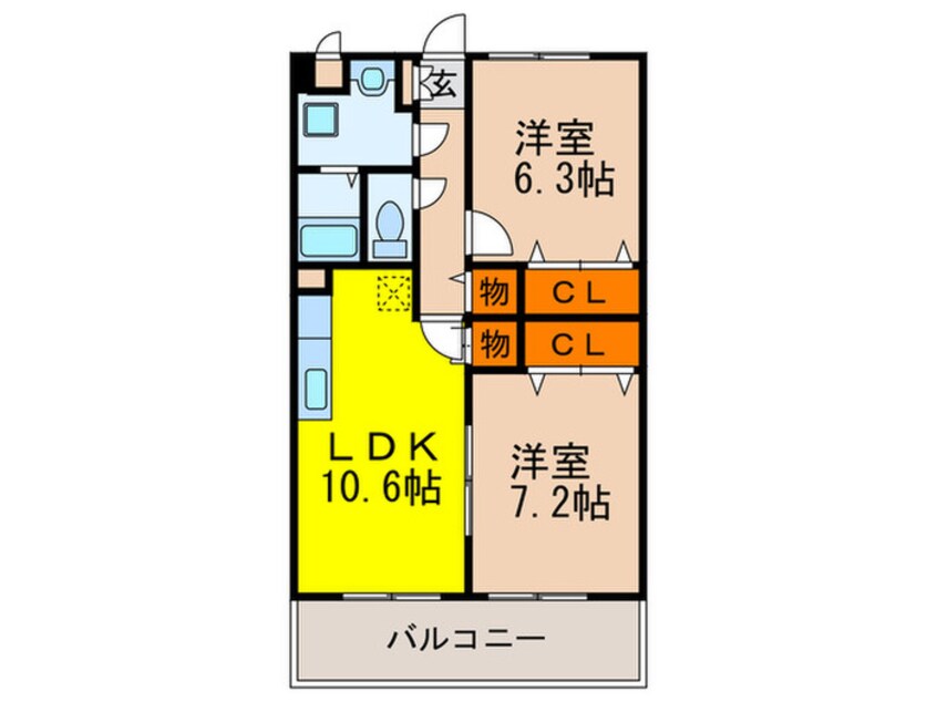 間取図 メゾンボヌ－ル