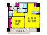 CORAL KOTOBUKI踞尾 1LDKの間取り